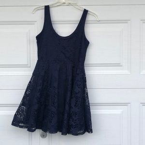 Women’s navy blue lace dress